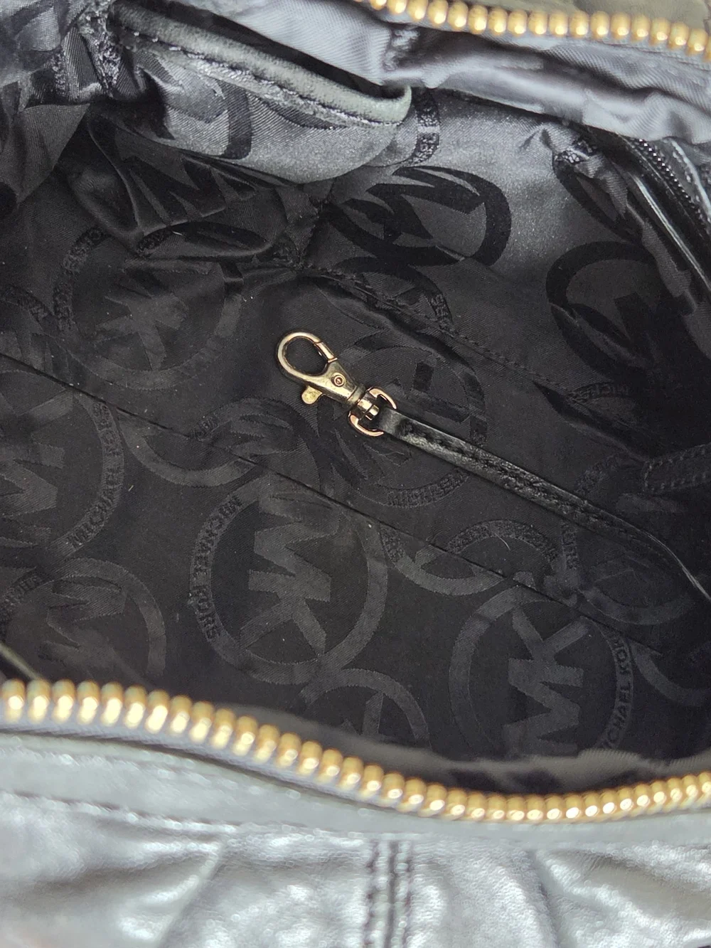 Michael Kors Black Leather Shoulder Bag
